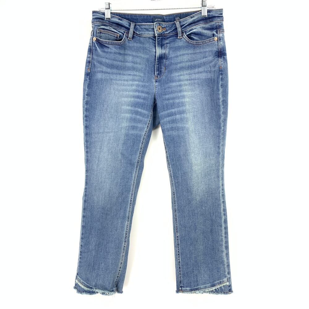 J. Jill Denim Demi Boot Cut Cropped Jeans Womens Sz 10P Light Wash